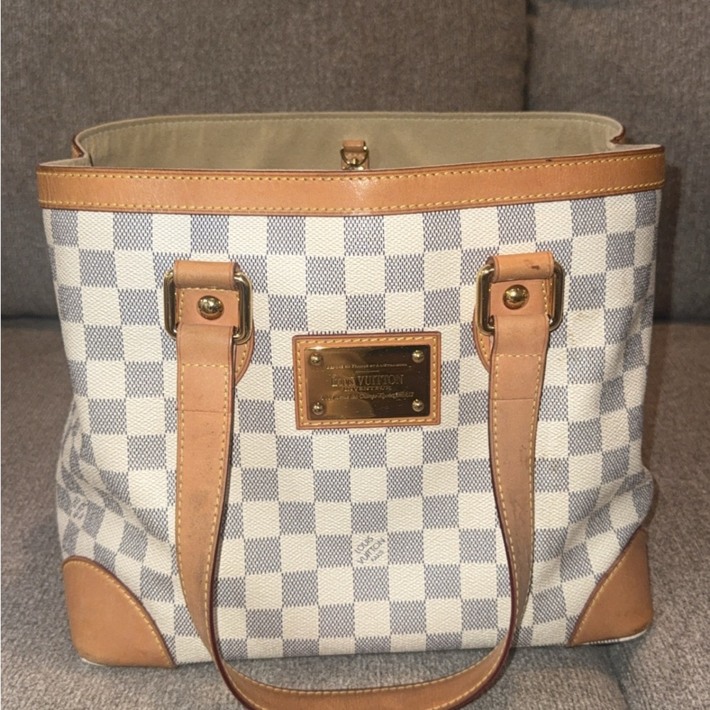 Louis Vuitton Damier Azur Hampstead Purse